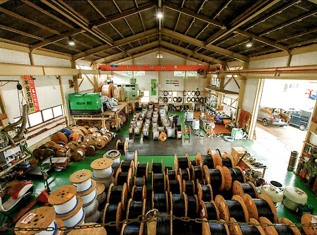 画像:資材置き場の様子